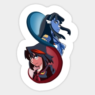 Red Oni and Blue Oni Sticker